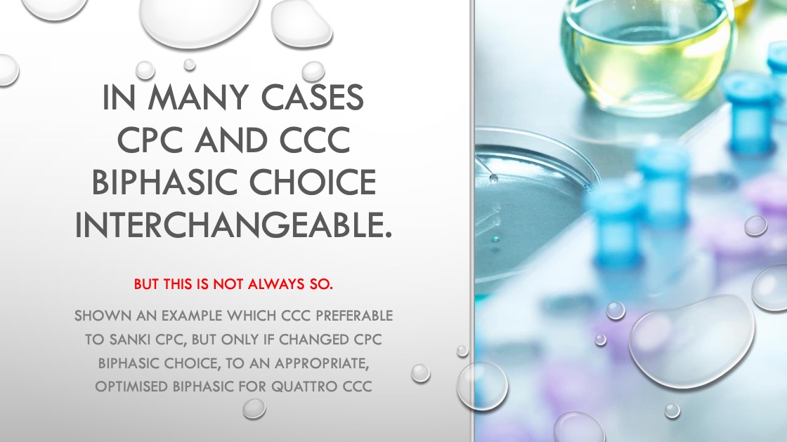 In many cases cpc and ccc biphasic choice interchangeable