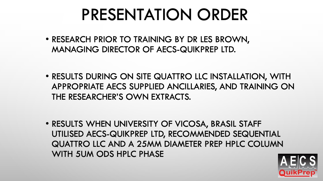 Presentation Order