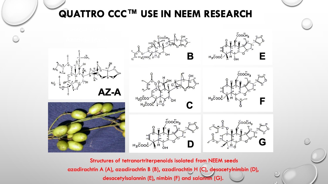 QUATTRO CCC™ USE IN NEEM RESEARCH